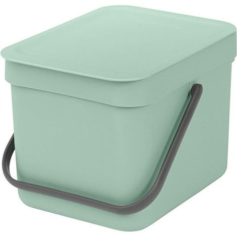 poubelle 6 l jade green - sort & go - brabantia