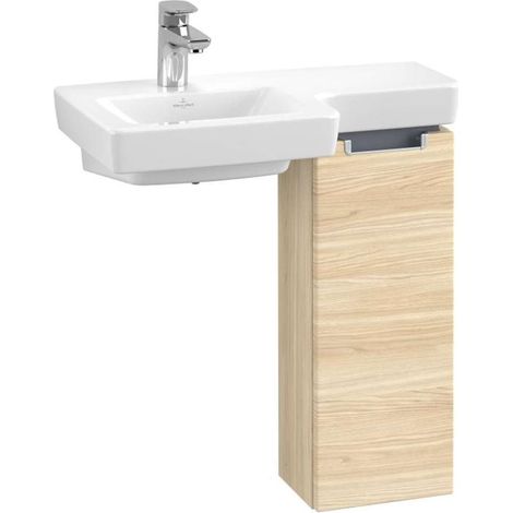 Mobile lavabo, 240 x 620 x 187 mm, modello sospeso, legno Olmo Impresso (1/2)