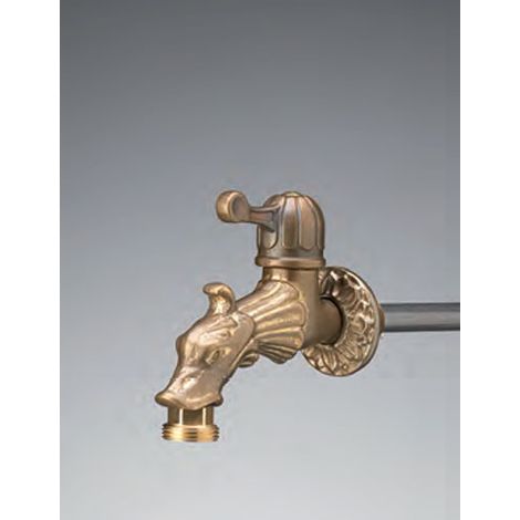 RUBINETTO CORTO IN OTTONE DRAGHETTO 11CM