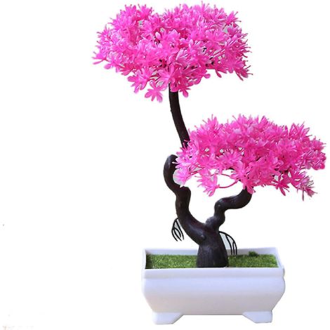 Realistische künstliche Pflanze, pflegeleicht, künstlicher Bonsai aus Kunststoff im Topf, Dekoration für Zuhause, Hotel oder Garten, Geschenk - 3