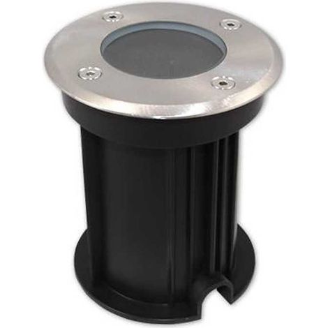 Lampesecoenergie – Spot encastrable extérieur sol LED étanche IP66 – Aluminium et verre trempé – Compatible GU10 – Ø108 x 135 mm pour éclairage jardin (1/4)