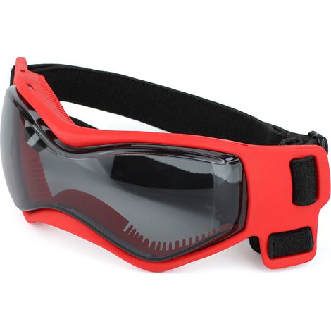 Lunettes Red-Dog pour petits chiens, protection UV, avec sangle en caoutchouc ajustable et coupe-vent, idéales pour la moto.