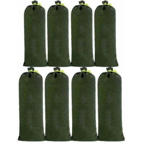 8pcs Sac a Sable en Toile Boudin Anti Inondation Contre Sable Inondation Les Modèles Améliorés ne se Fanent pas pour Drainage pour Garage Magasin Ecole Gare Bâtiment Usine Entrep 3070cm (1/4)