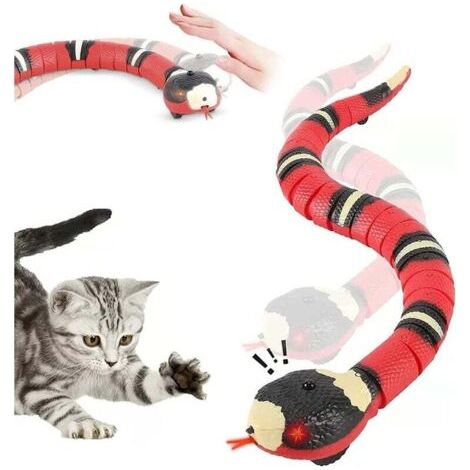 BUNTHAUS PA Aiperq Jouet interactif pour chat, serpent à détection intelligente, en mouvement, rechargeable détecte automatiquement les obstacles et l'évasion (1/5)