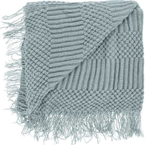 Lemetex UNIQUE Living® Decke Palma beach blue 130 x 160 cm