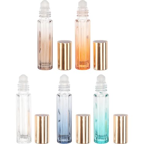 5 botellas de vidrio con pulverizador de 3 ml, a prueba de fugas, portátiles. (1/5)
