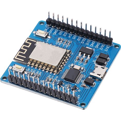 Carte de développement pour Python, entrée tension CC 5V/3,3V, avec barrette de broches ESP8266 (1/5)