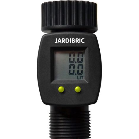Jardibric – Compteur d'eau journalier et total – Filetage plomberie – Prise en main ergonomique – Construction résistante aux intempéries (1/3)