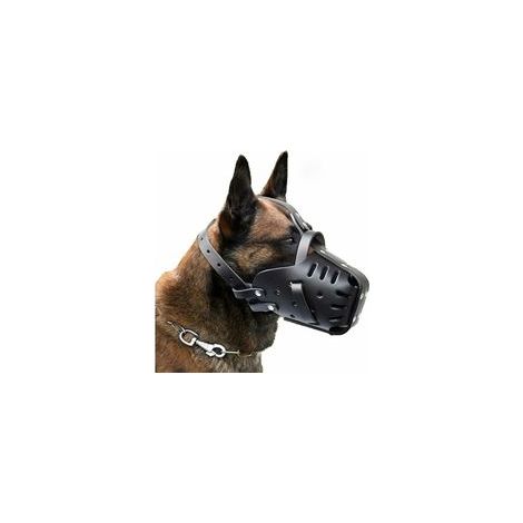 Muselière pour chien en cuir de vachette (1 pièce) (1/5)