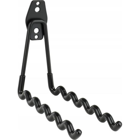 HK09 SUPPORTO PER BICICLETTE DA GARAGE NERO CON CAVI (1/5)