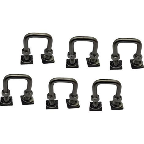 Lot de 6 boulons d'ancrage en T pour porte-bagages de toit pour fixation de cordon élastique (1/4)