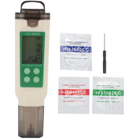 4 in 1 Water Quality Tester for Aquarium Measures pH, TDS, EC and Temperature - (1/5)