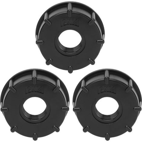 Raccord IBC 60mm filetage grossier adaptateur tuyau drainage, 3 pièces raccord plastique G3/4 pour réservoir