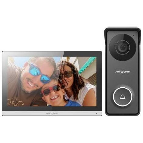 Hikvision – Vidéo-portier métallique 7 pouces – Écran TFT-LCD couleur – Caméra 720p – Étanche IP65 – Compatible Hik-Connect (1/3)