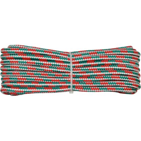 Corderie Italiane 006008637 Corda Fantasia Tricolore Bandiera Italiana, 4 mm, 30 m (1/3)