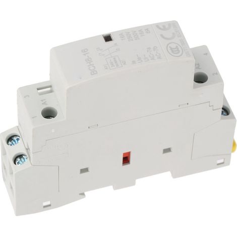 Contacteur secteur domestique 2P 16A 24V 2NO 50/60Hz, montage sur rail DIN, haute qualité (1/5)