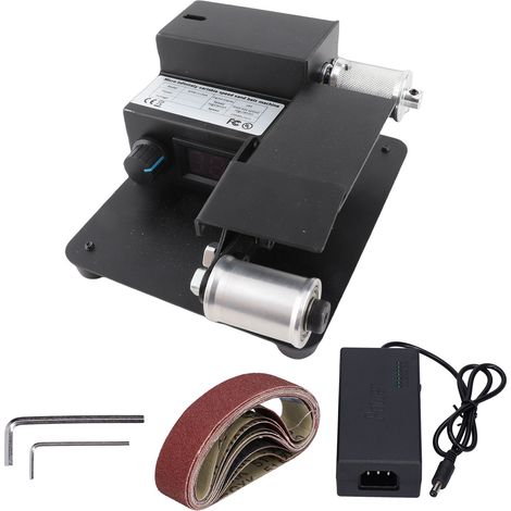 Mini lijadora de banda eléctrica ajustable para bricolaje. (1/5)