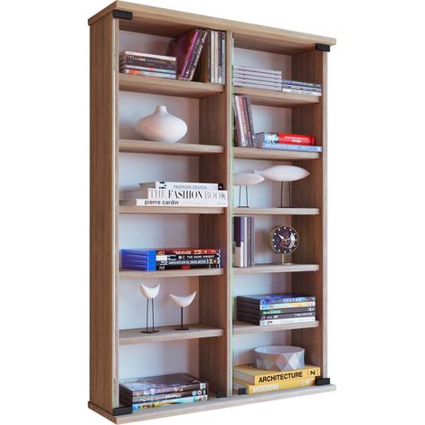CD DVD Wall Support Cabinet Zuntisa Porte en verre 92x60x18 - VCM (1/3)