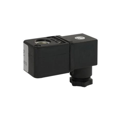 Bobina di ricambio per elettrovalvola a gas normalmente aperta, con connettore. Alimentazione 12 V AC. Caleffi 839C05 Nero