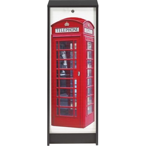 Classeur à rideau noir imprimé London Boost (1/2)