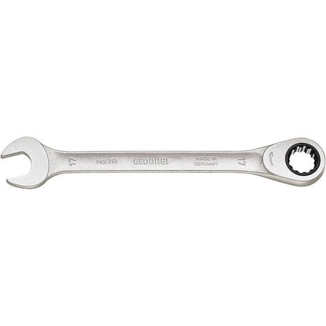 Chiave a bussola a cricchetto con anello di presa, 7 R SW 30 mm, lunghezza 399 mm, girevole