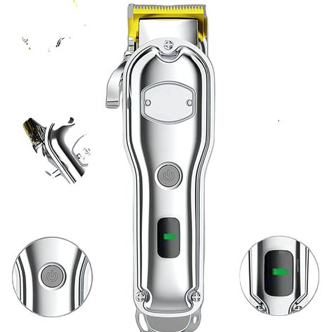 Tondeuse à cheveux, Design étanche, Batterie rechargeable, AHC5050 titane (1/2)