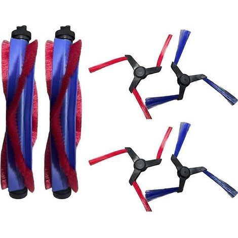 Lot de 6 brosses latérales principales de rechange pour aspirateur robot Spot+Scrub AI : brosse rotative et brosse latérale. (1/5)