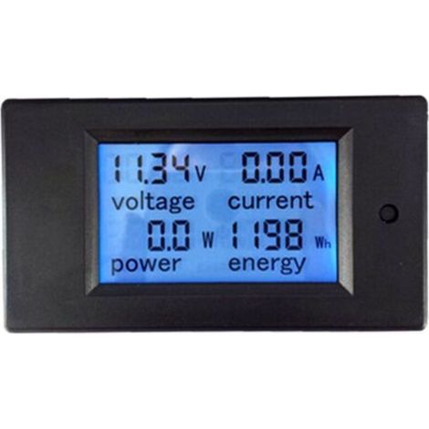ALLIANDISVoltmètre-ampèremètre CC multifonctionnel – Affichage LCD numérique – Testeur et détecteur de courant (1/4)