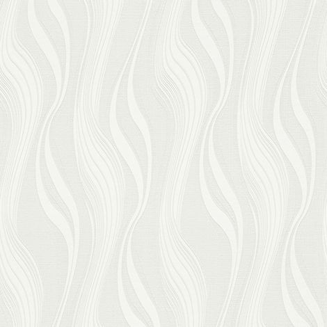 A.S. Creations – Papier peint expansé intissé blanc – Motif contemporain – Lessivable et strippable – Bonne résistance à la lumière – Dimensions adaptées