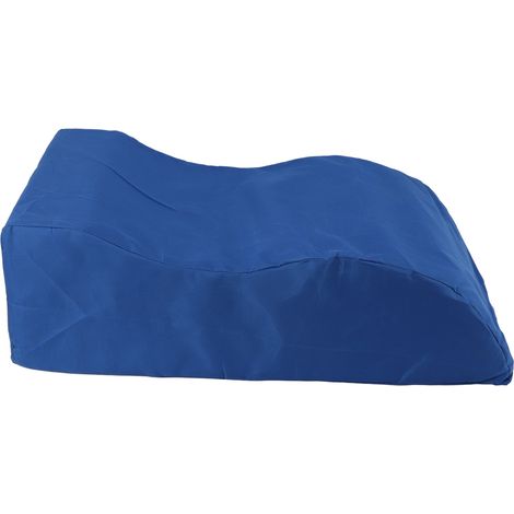 Repose-pieds de voyage en éponge en forme de S, rehausseur de jambes, coussin de relaxation pour personnes âgées, bleu, 60 x 28 x 20 cm (1/5)