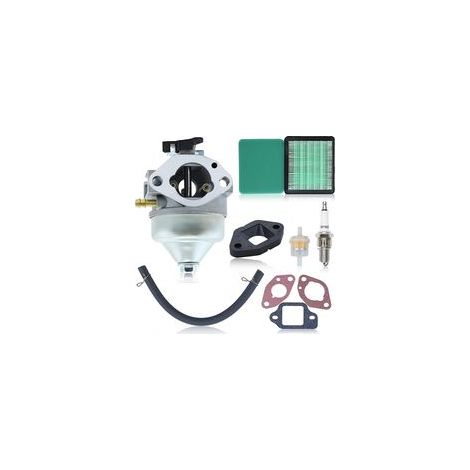 Kit carburateur pour Honda moteur GCV190 et tondeuse à gazon HRB217 HRX217, Carburateur + Filtre à air + Joints + Bougie d'allumage + Filtre à carburant accessoire kit 9 en 1 (1/5)