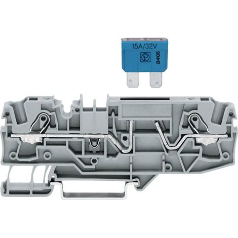 Bloc de jonction à fusibles WAGO 2006-1681 7.50 mm ressort de traction Affectation: L gris 1 pc(s) D25347