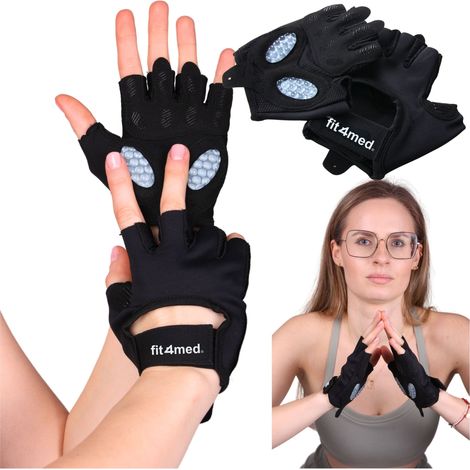 Unisex-Fingerlose Sport-Radhandschuhe aus Leder für Fitnessstudios