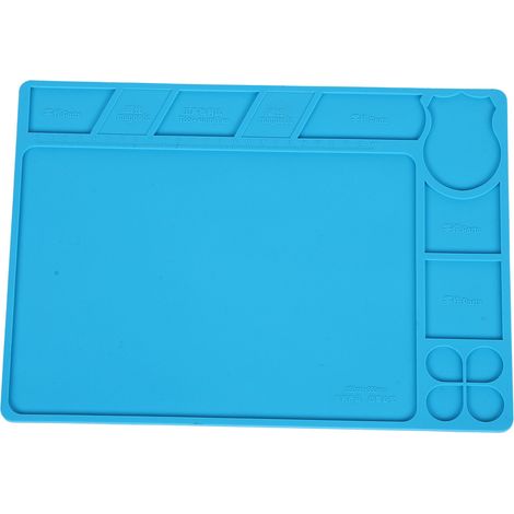 Tapis de travail magnétique en silicone isolant thermique pour soudure et réparation (1/5)