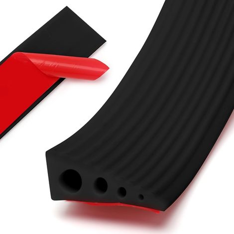 Barre de Seuil Adhesive 100x7x3 CM, Rampe de Seuil de Porte Rampe Fauteuil Roulant en PVC Autocollantes en Silicone pour Portes, Marches, Escaliers (1/5)