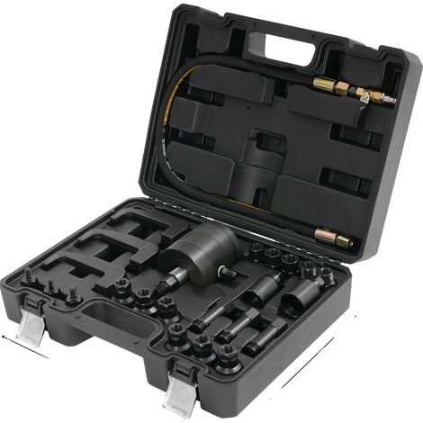 Jeu d'extracteurs d'injecteurs diesel, en acier au carbone durable, fonctionnement pneumatique, noir (1/2)
