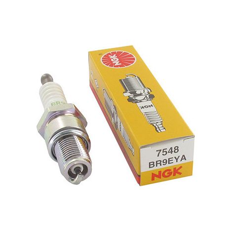 Candela di accensione NGK BR9EYA con oliva monoblocco. Equivalente Champion RN2C.