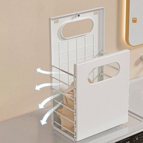 Panier De Rangement Pliable - Plastique Impermeable - Pour Salle De Bain - 1 Piece (1/5)
