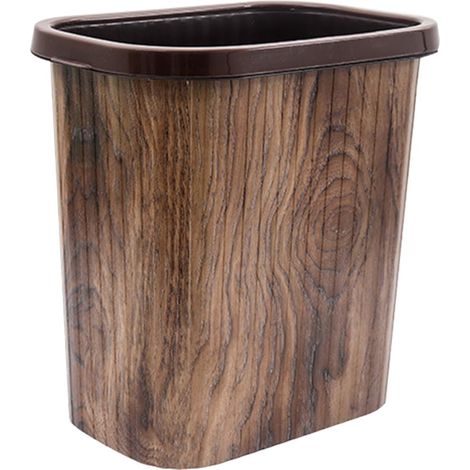 poubelle rectangulaire avec anneau de poussée pratique en