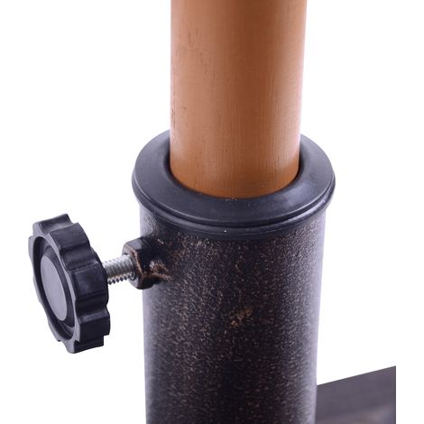 Support de parasol en résine polyester 9kg, pied pour mât de 38mm/48mm de diamètre, base pour jardin, balcon, bronze (1/5)