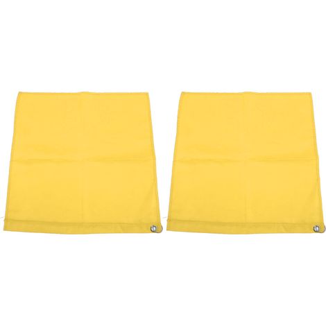 Drapeau d'entraînement équestre en nylon 2 pièces, portable, résistant à l'abrasion, pour activités et loisirs, couleur jaune. (1/5)