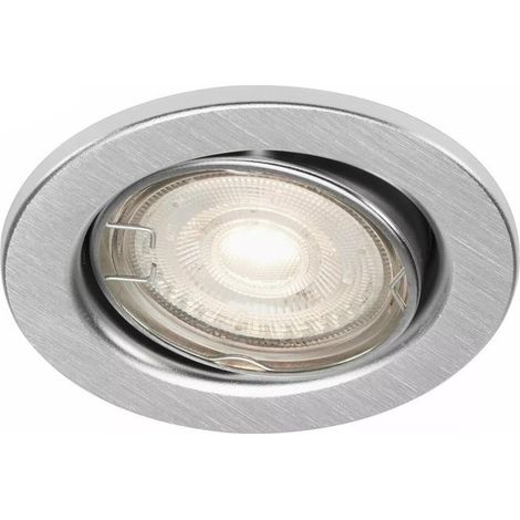 Foco empotrable orientable GU10 8,6 cm en aluminio