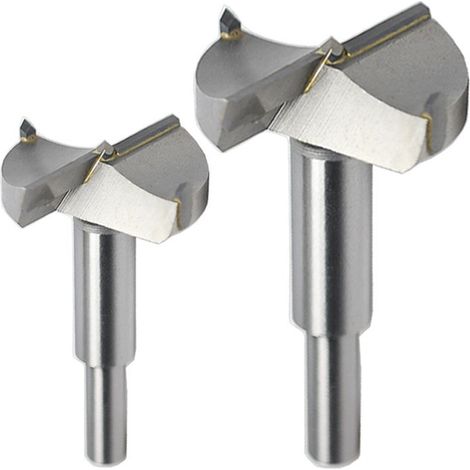 MINKUROW 2 Piezas De Brocas De Ø 35 Y 40 Mm Con Vástago De Ø 8 Mm, Brocas De Acero Para Herramientas, Juego De Brocas Para Trabajar La Madera Para Madera Blanda, Versión De Bricolaje (1/4)