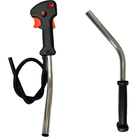 Empuñadura de control para desbrozadora + cable del acelerador, apto para interruptores de acelerador de desbrozadoras con cilindradas aproximadas de 43 cc y 52 cc. (1/5)