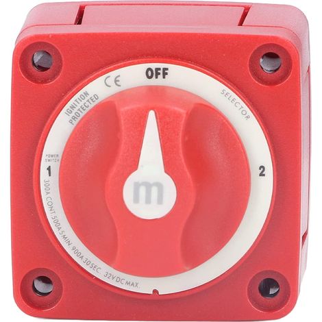3 Position Battery Switch, Battery Disconnect Switch 300A Dual Circuit Battery Switch Main Switch Power Switch (1/5)
