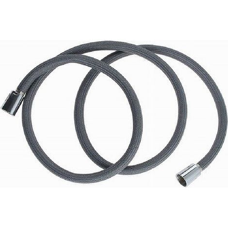 Cleafe - Tubo Per Doccia Flessibile 2 Metri Grigio 200 Cm Bagno Laccio Doccetta Box 87286 - (1/2)