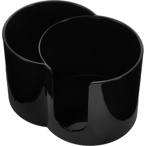 Boîte de rangement ronde 2 en 1 faisant office distributeur cotons démaquillants et porte-cotons-tig