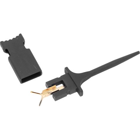 Pince de test miniature pour circuits intégrés (CI) PA pour expériences électroniques, réparation et maintenance, noir (1/5)