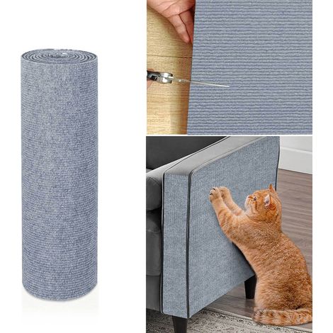 Tapis A Griffer Pour Chat - Polyester Adhésif Réutilisable - Pour Canapé Meuble Mur Porte Verre - 1 Pièce (1/5)