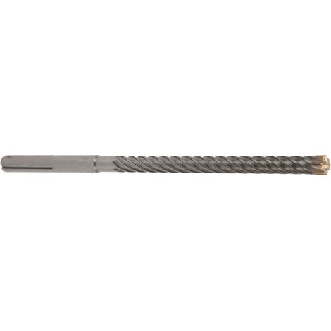 Foret à percussion à 6 cannelures en carbure cémenté, auto-centreur, pour brique, pierre et béton. (1/5)